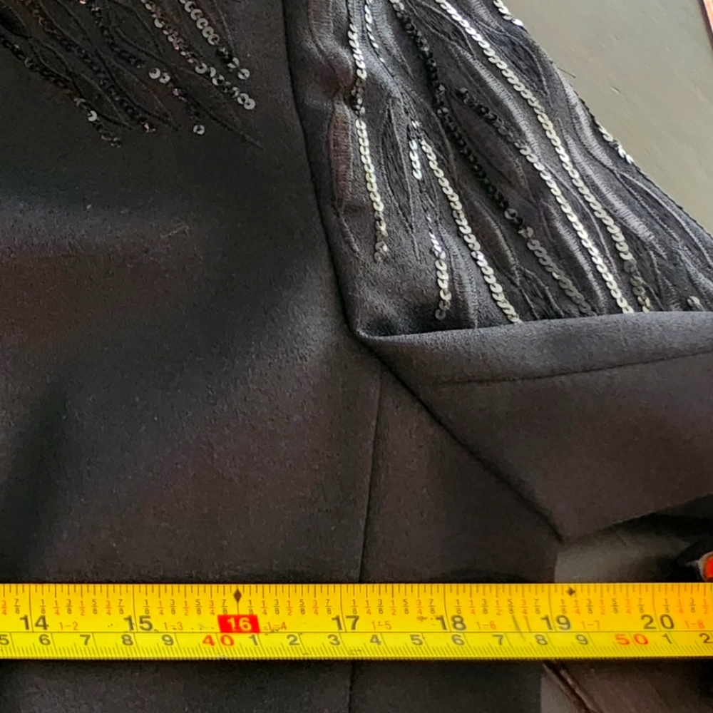 Black Sequined Suit John Meyer - image 7